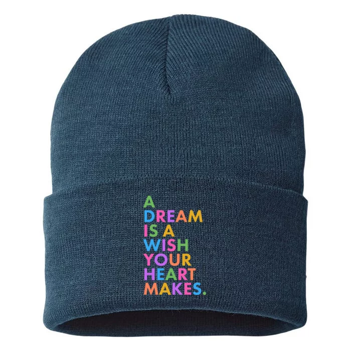 A Dream Is A Wish Your Heart Makes Sustainable Knit Beanie