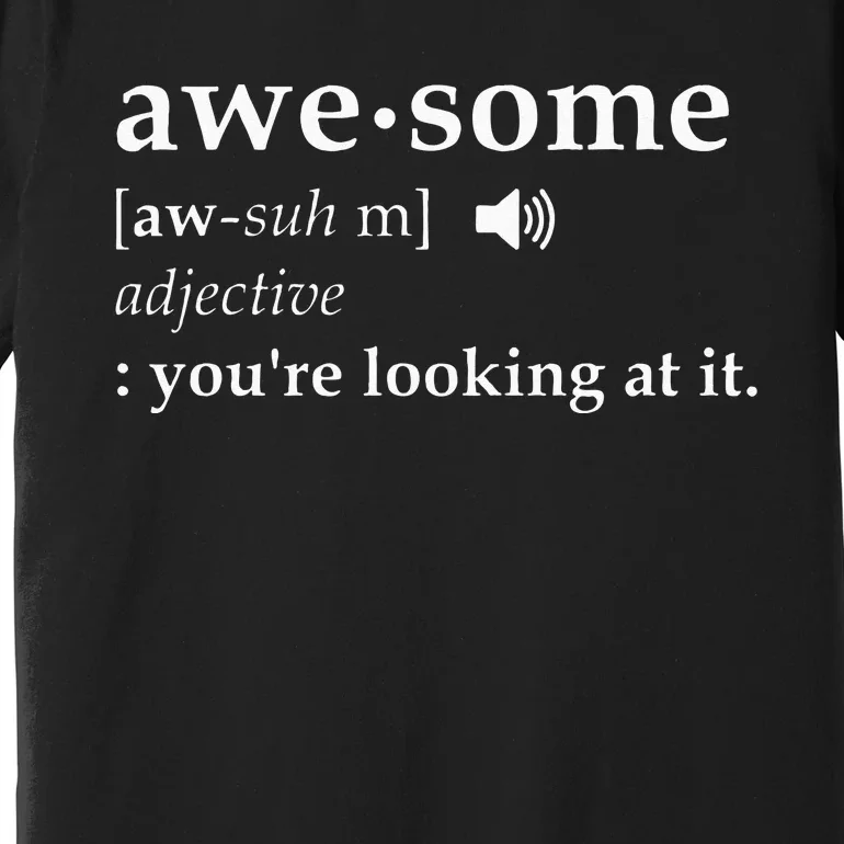 Awesome Definition Im Awesome Funny Premium T-Shirt