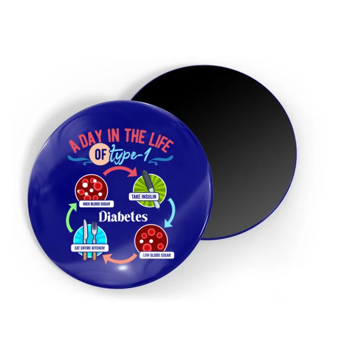 A Day In Life Of Typegift1 Diabetes Gift Magnet