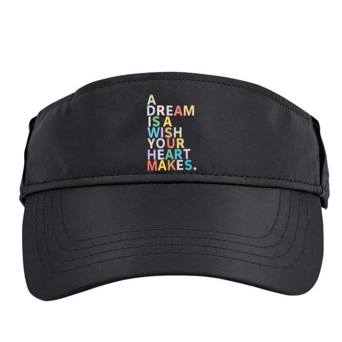 A Dream Is A Wish Your Heart Makes Adult Drive Performance Visor