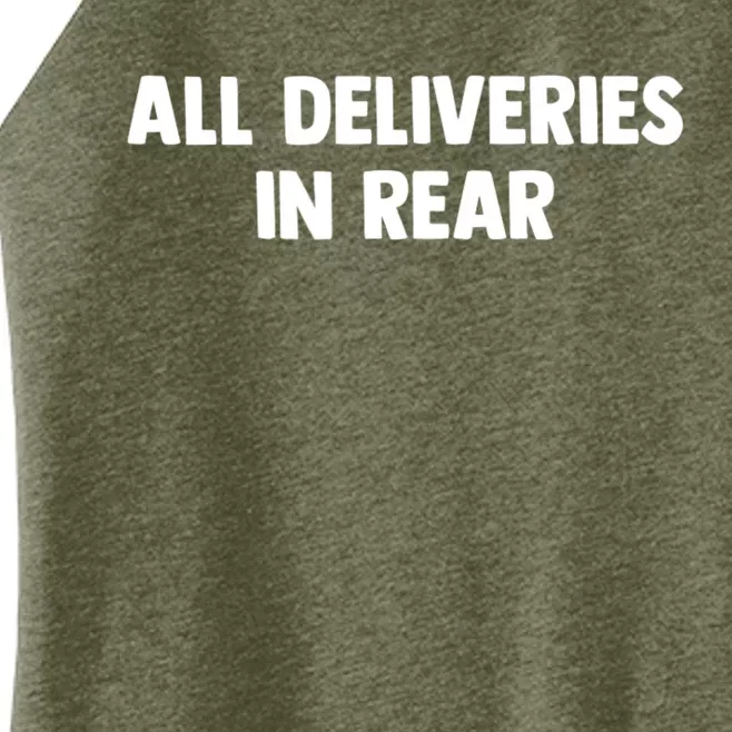 ALL DELIVERIES IN REAR Women’s Perfect Tri Rocker Tank