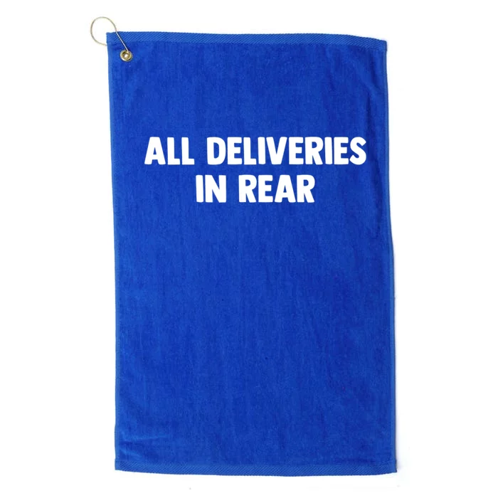 ALL DELIVERIES IN REAR Platinum Collection Golf Towel