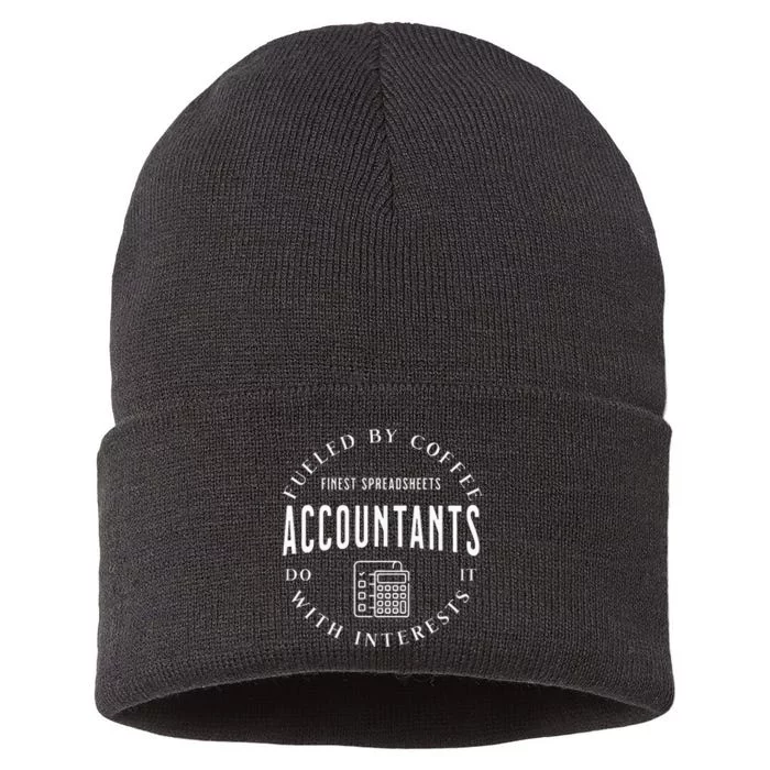 Accountants Do It With Interests Sustainable Knit Beanie