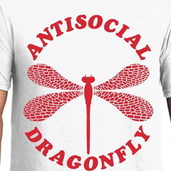 Antisocial Dragonfly Introvert Funny Introversion Humor Pajama Set