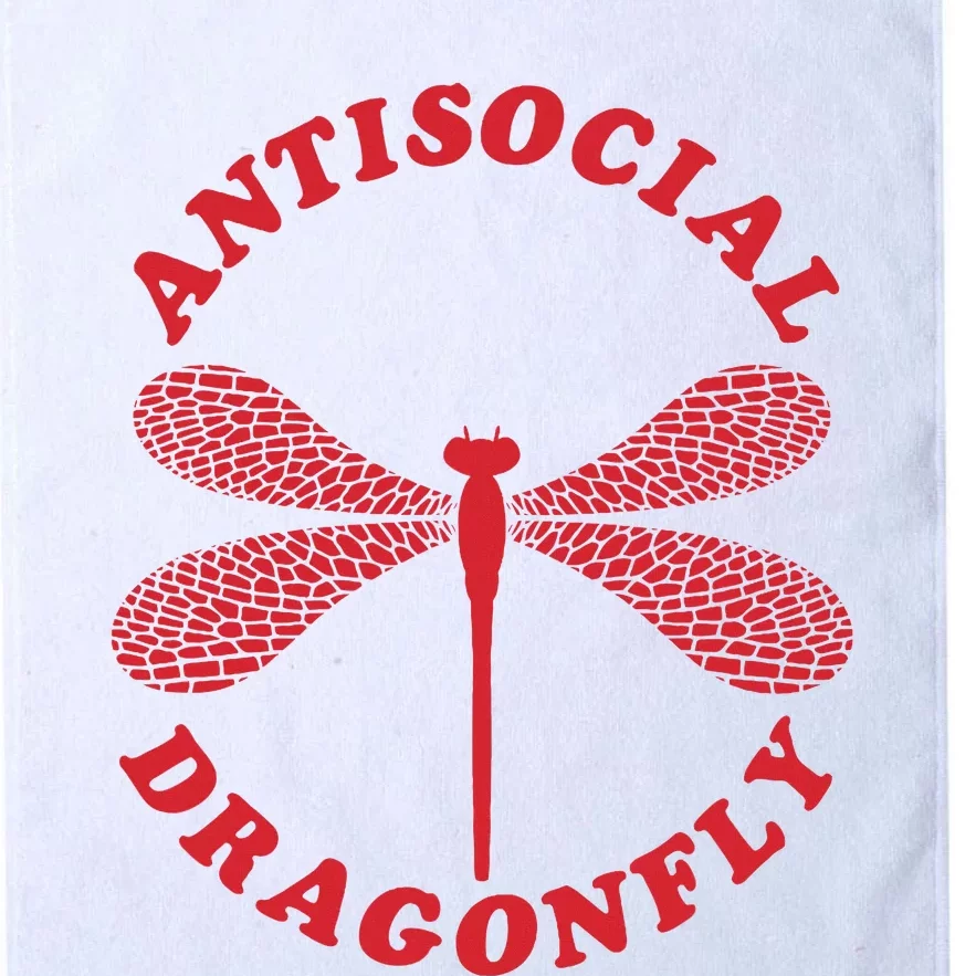 Antisocial Dragonfly Introvert Funny Introversion Humor Platinum Collection Golf Towel