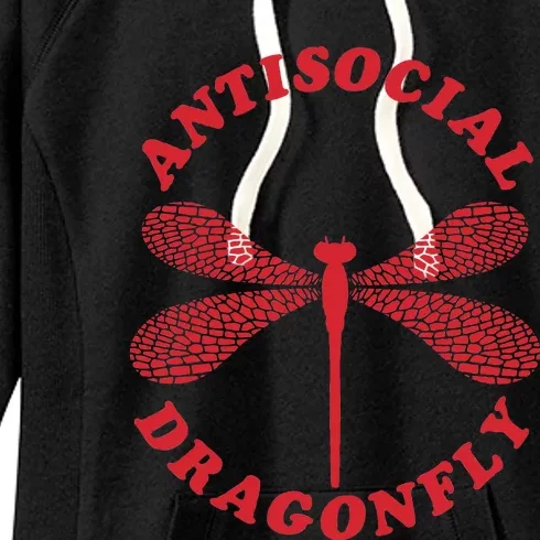 Antisocial Dragonfly Introvert Women's Fleece Hoodie