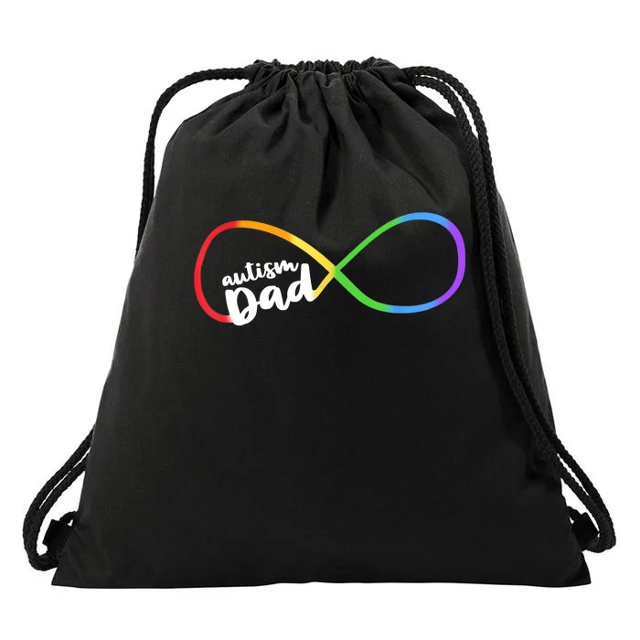 Autism Dad Infinity Symbol Drawstring Bag