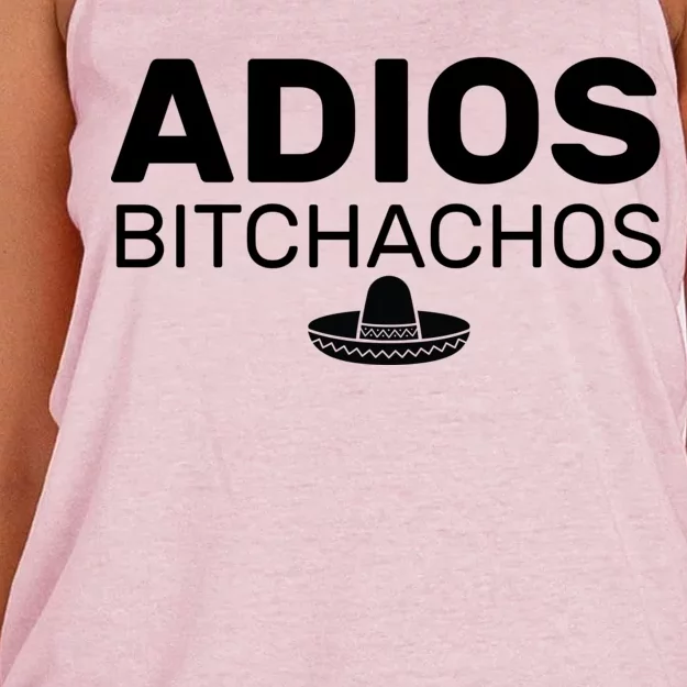 Adios Bitchachos Funny Sombrero Cinco De Mayo Women's Knotted Racerback Tank