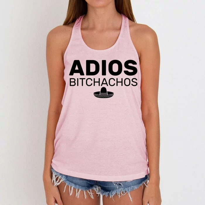 Adios Bitchachos Funny Sombrero Cinco De Mayo Women's Knotted Racerback Tank