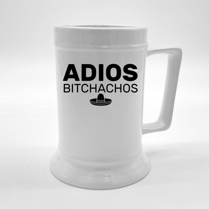 Adios Bitchachos Funny Sombrero Cinco De Mayo Front & Back Beer Stein