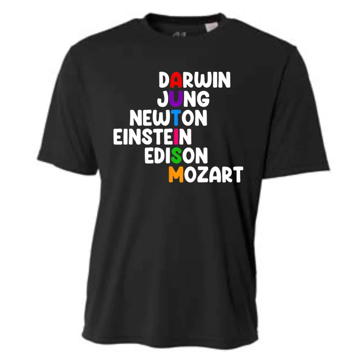 Autism Darwin Jung Newton Einstein Edison Cooling Performance Crew T-Shirt