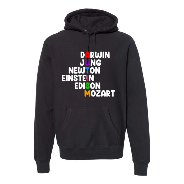 Autism Darwin Jung Newton Einstein Edison Premium Hoodie