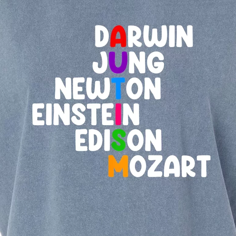 Autism Darwin Jung Newton Einstein Edison Garment-Dyed Women's Muscle Tee