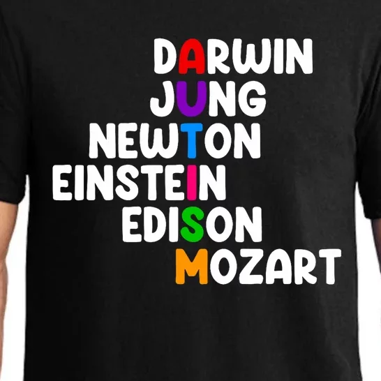 Autism Darwin Jung Newton Einstein Edison Pajama Set