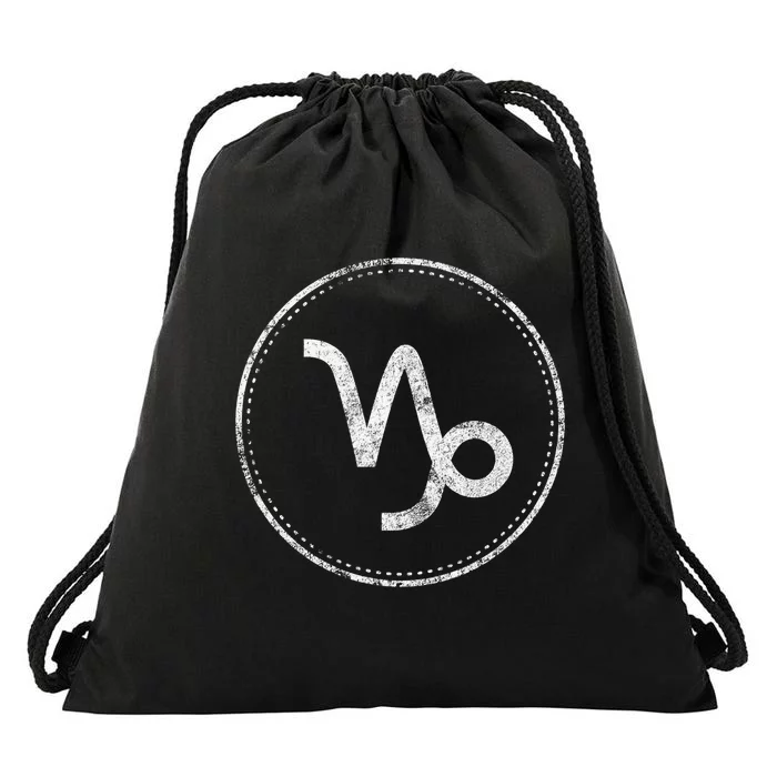 Astrology December January birthday Zodiac sign Capricorn Drawstring Bag