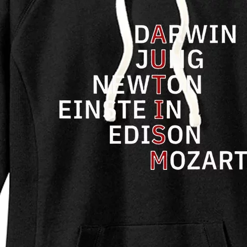 Autism Darwin Jung Newton Einste In Edison Mozart Women's Fleece Hoodie