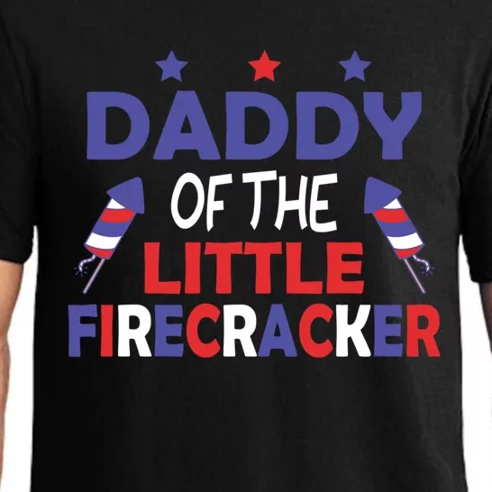 American Daddy July 4th Daddy Of The Little Firecracker Great Gift Pajama Set