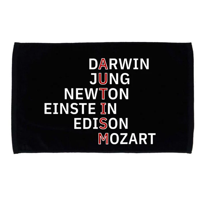 Autism Darwin Jung Newton Einste In Edison Mozart Gift Microfiber Hand Towel