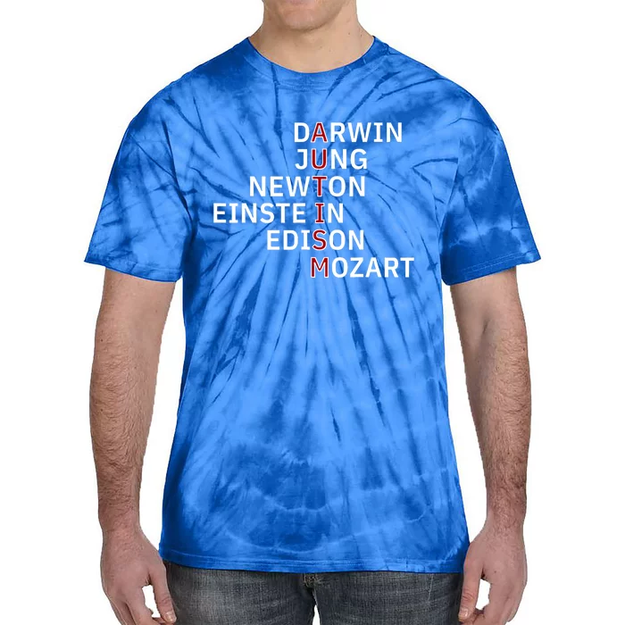 Autism Darwin Jung Newton Einste In Edison Mozart Gift Tie-Dye T-Shirt