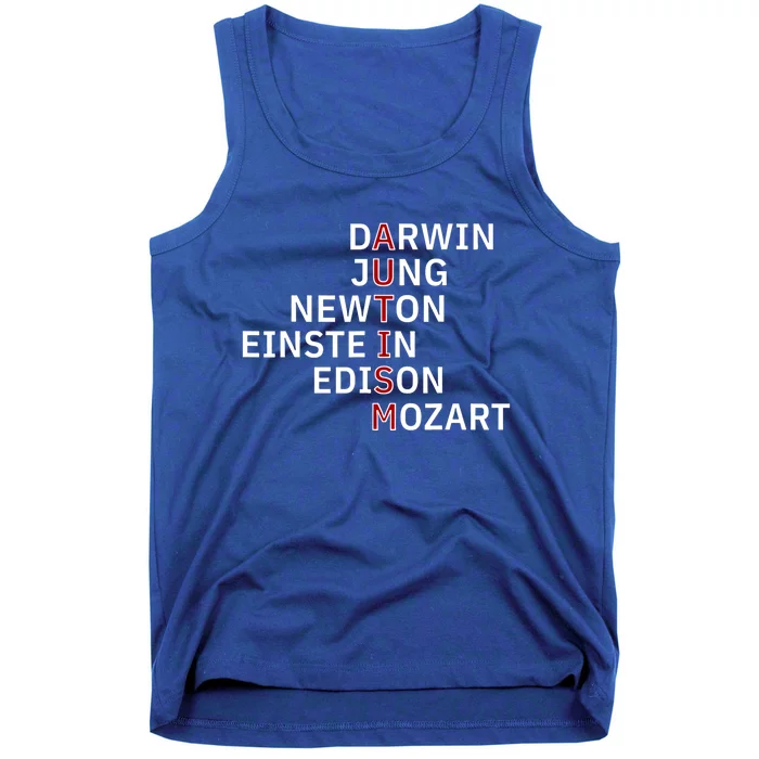 Autism Darwin Jung Newton Einste In Edison Mozart Gift Tank Top