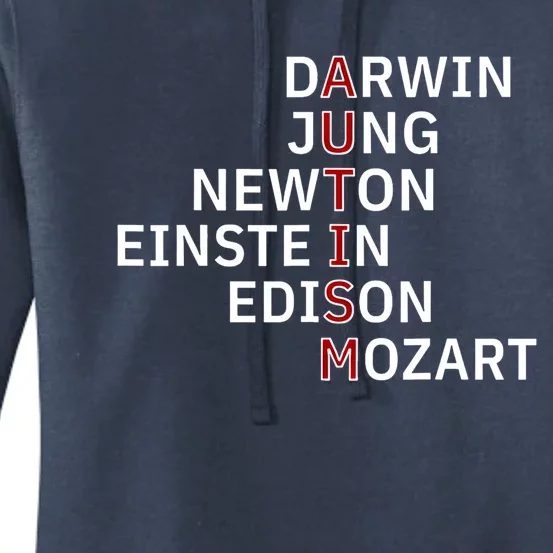 Autism Darwin Jung Newton Einste In Edison Mozart Gift Women's Pullover Hoodie