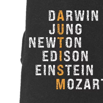 Autism Darwin Jung Newton Edison Einstein Newton Mozart Doggie 3-End Fleece Hoodie