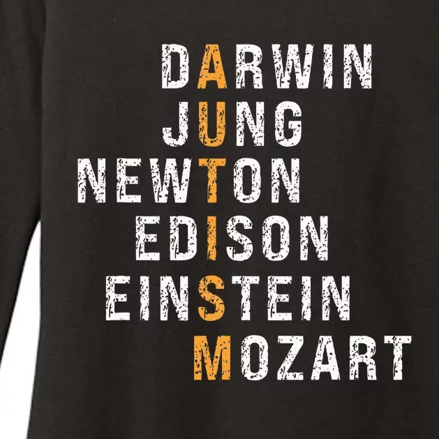 Autism Darwin Jung Newton Edison Einstein Newton Mozart Womens CVC Long Sleeve Shirt