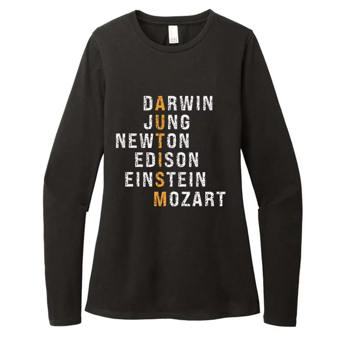 Autism Darwin Jung Newton Edison Einstein Newton Mozart Womens CVC Long Sleeve Shirt