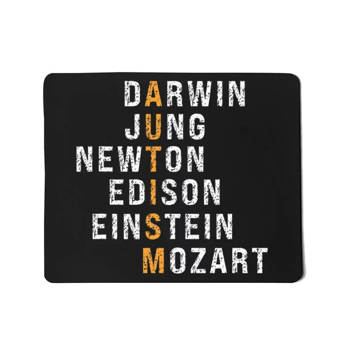 Autism Darwin Jung Newton Edison Einstein Newton Mozart Mousepad