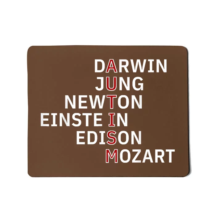 Autism Darwin Jung Newton Einste In Edison Mozart Mousepad