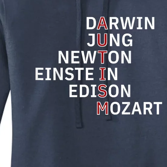 Autism Darwin Jung Newton Einste In Edison Mozart Women's Pullover Hoodie