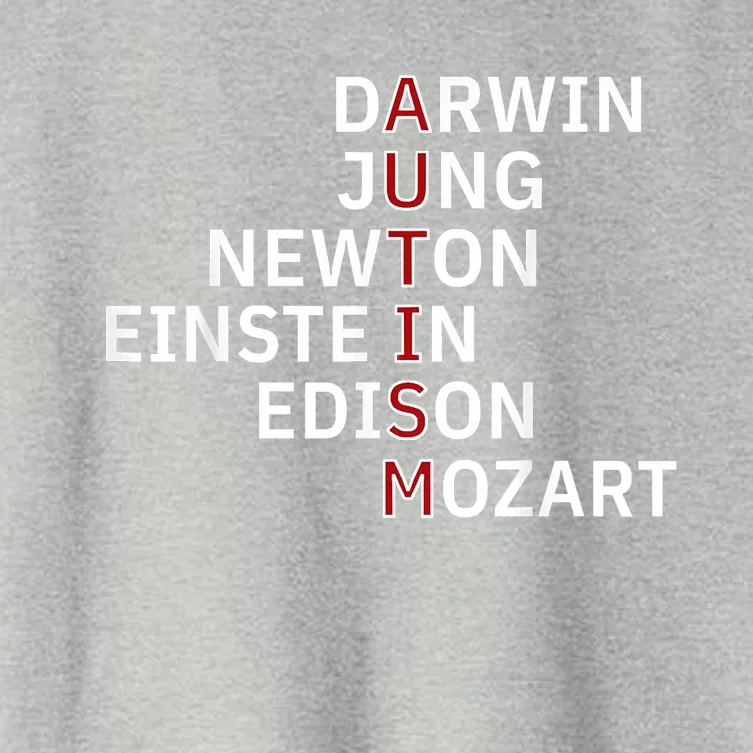 Autism Darwin Jung Newton Einste In Edison Mozart Women's Crop Top Tee