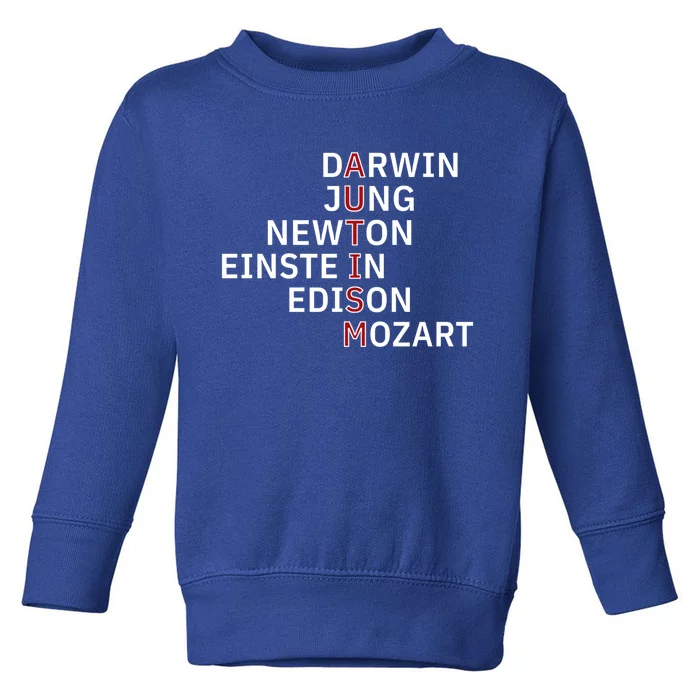 Autism Darwin Jung Newton Einste In Edison Mozart Gift Toddler Sweatshirt