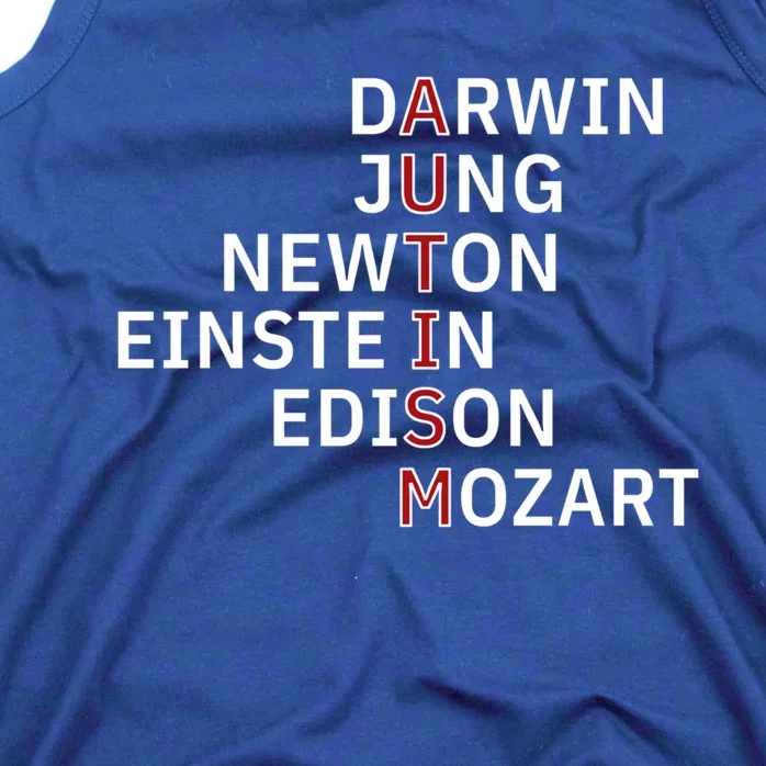 Autism Darwin Jung Newton Einste In Edison Mozart Gift Tank Top