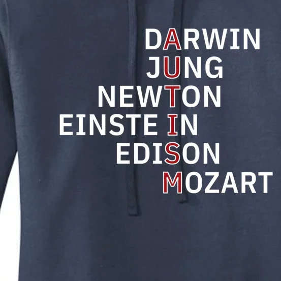 Autism Darwin Jung Newton Einste In Edison Mozart Gift Women's Pullover Hoodie