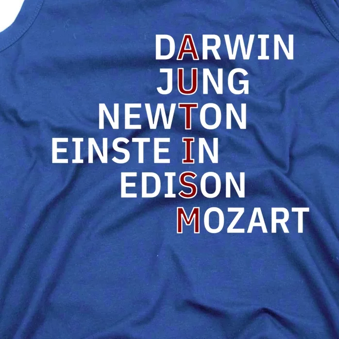 Autism Darwin Jung Newton Einste In Edison Mozart Gift Tank Top