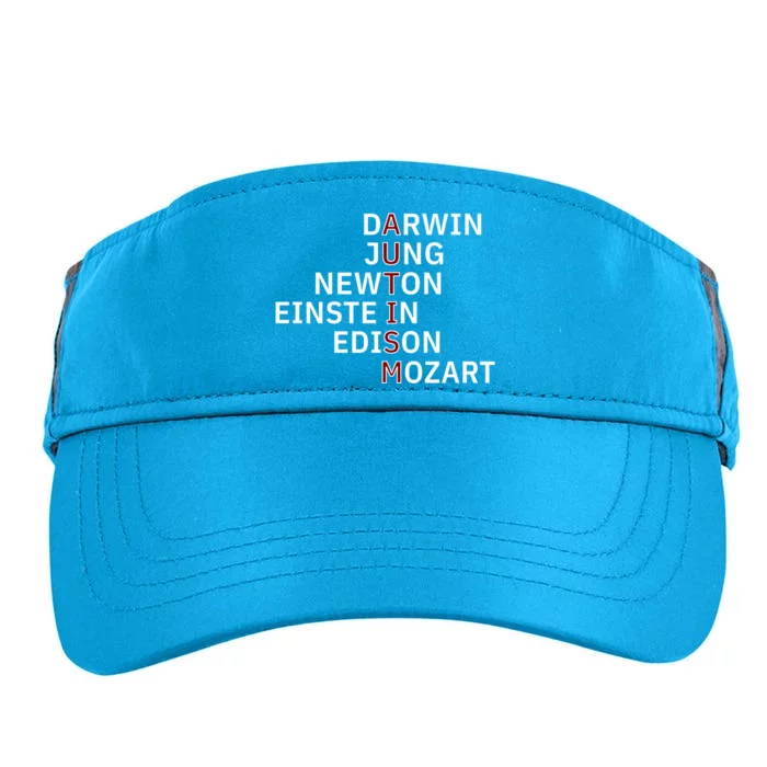 Autism Darwin Jung Newton Einste In Edison Mozart Gift Adult Drive Performance Visor