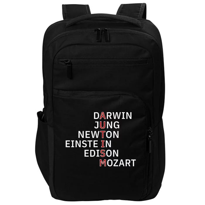 Autism Darwin Jung Newton Einste In Edison Mozart Impact Tech Backpack