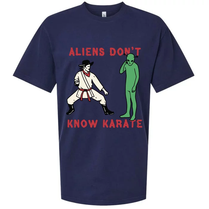 Aliens Dont Know Karate Sueded Cloud Jersey T-Shirt