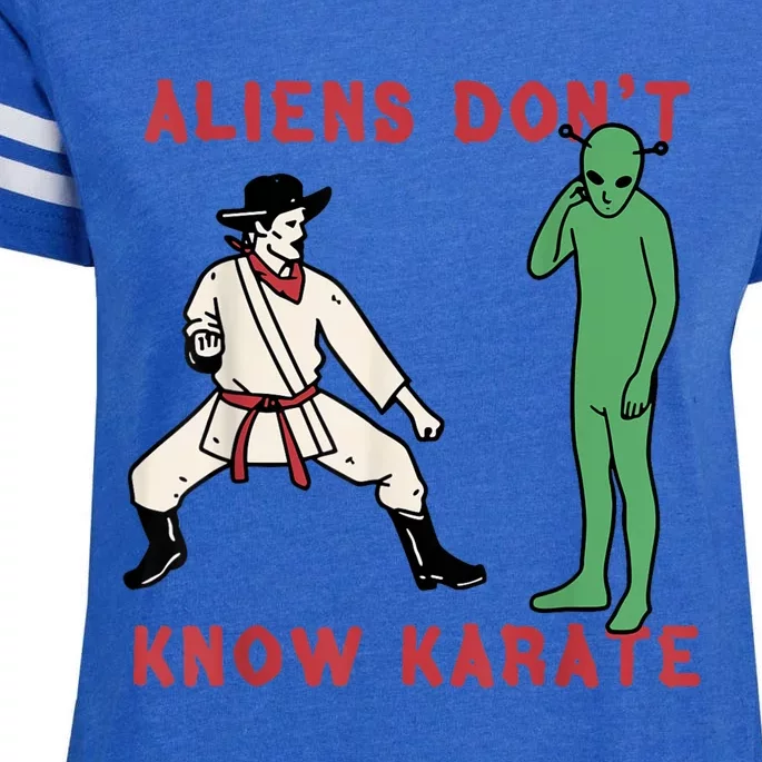 Aliens Dont Know Karate Enza Ladies Jersey Football T-Shirt