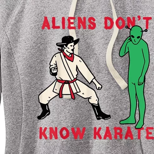 Aliens DonT Know Karate Women's Fleece Hoodie