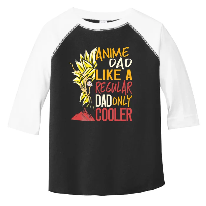 Anime Dad Like A Regular Dad Only Cooler Fathers Day Otaku Toddler Fine Jersey T-Shirt