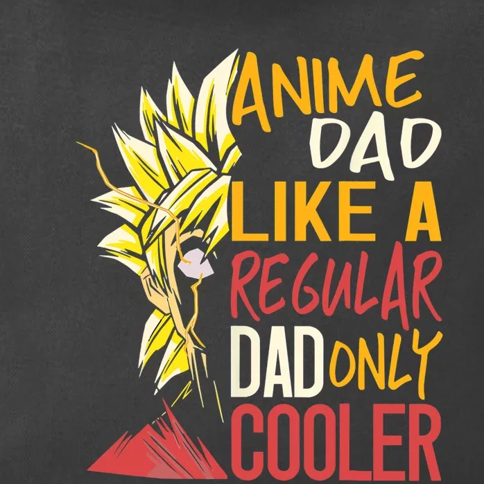 Anime Dad Like A Regular Dad Only Cooler Fathers Day Otaku Zip Tote Bag