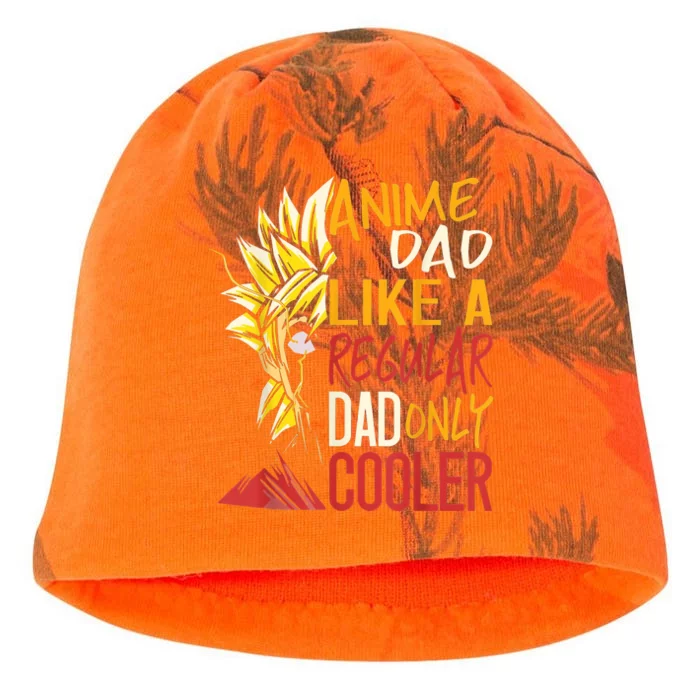 Anime Dad Like A Regular Dad Only Cooler Fathers Day Otaku Kati - Camo Knit Beanie