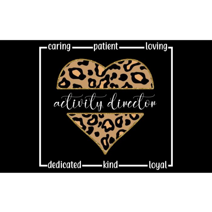 Activity Director Leopard Heart Bumper Sticker