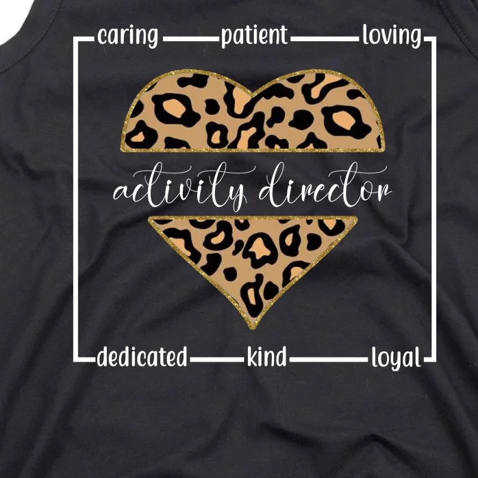 Activity Director Leopard Heart Tank Top