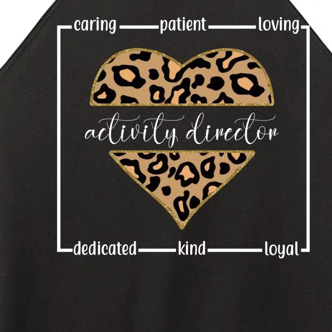 Activity Director Leopard Heart Women’s Perfect Tri Rocker Tank