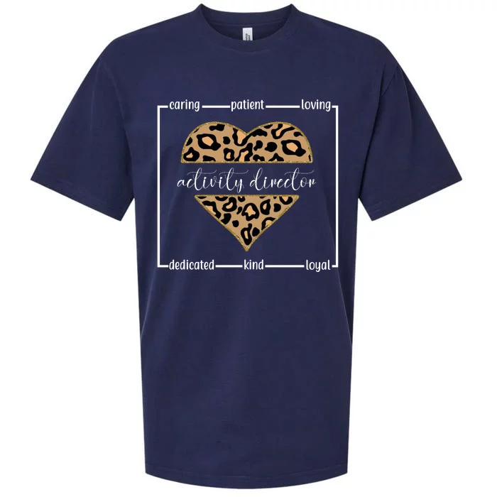 Activity Director Leopard Heart Sueded Cloud Jersey T-Shirt