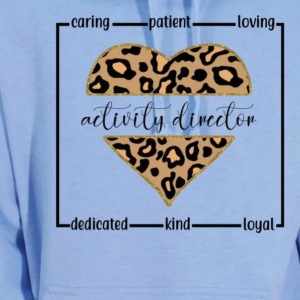 Activity Director Leopard Heart Unisex Surf Hoodie