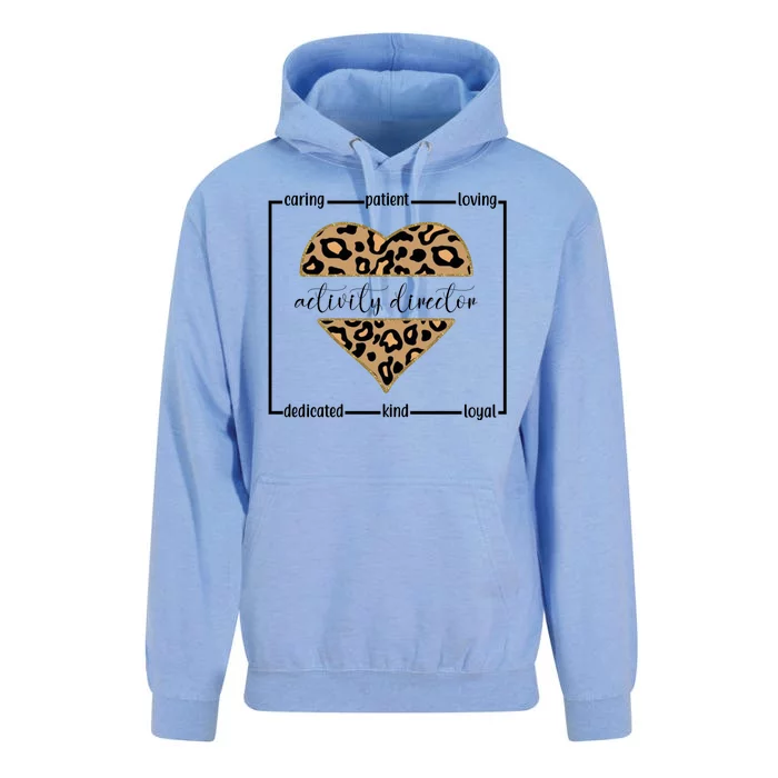 Activity Director Leopard Heart Unisex Surf Hoodie